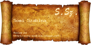 Somi Szabina névjegykártya